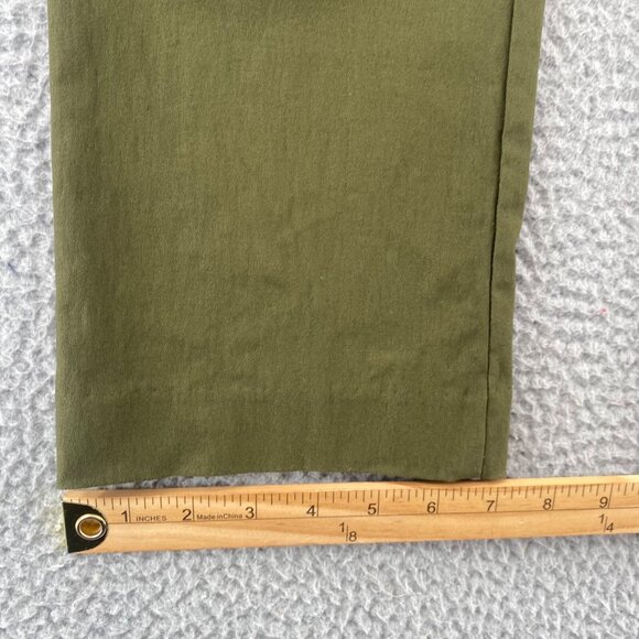 Chicos Pants Womens 0 US 4 Bridgette Green So Slimming Pull On Pockets Office - Picture 11 of 12